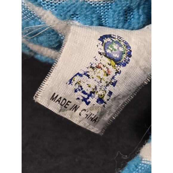 Sock Monkey Blue & Green Striped Plush Street Players 2009 Stuffed Animal 17.5” - Picture 4 of 12